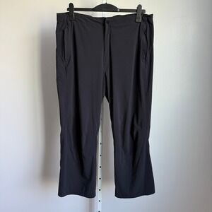 Paskho Mens Black Lightweight Athletic Casual Pants Trousers size XL